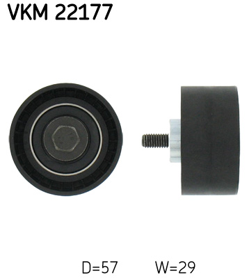 Deflection/Guide Pulley, timing belt - VKM 22177 SKF